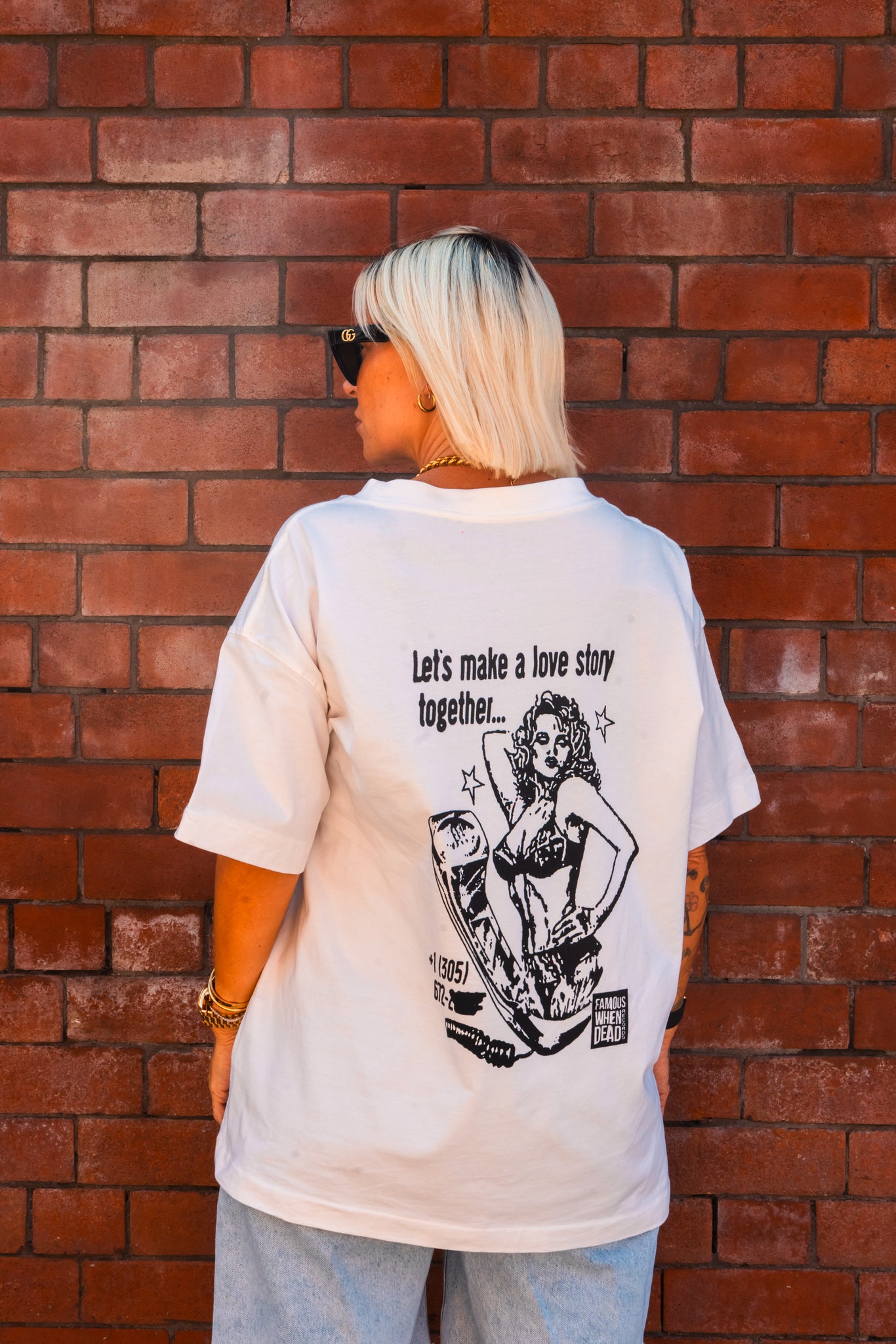 TART ART V2 TSHIRT - "LETS MAKE A LOVE STORY"